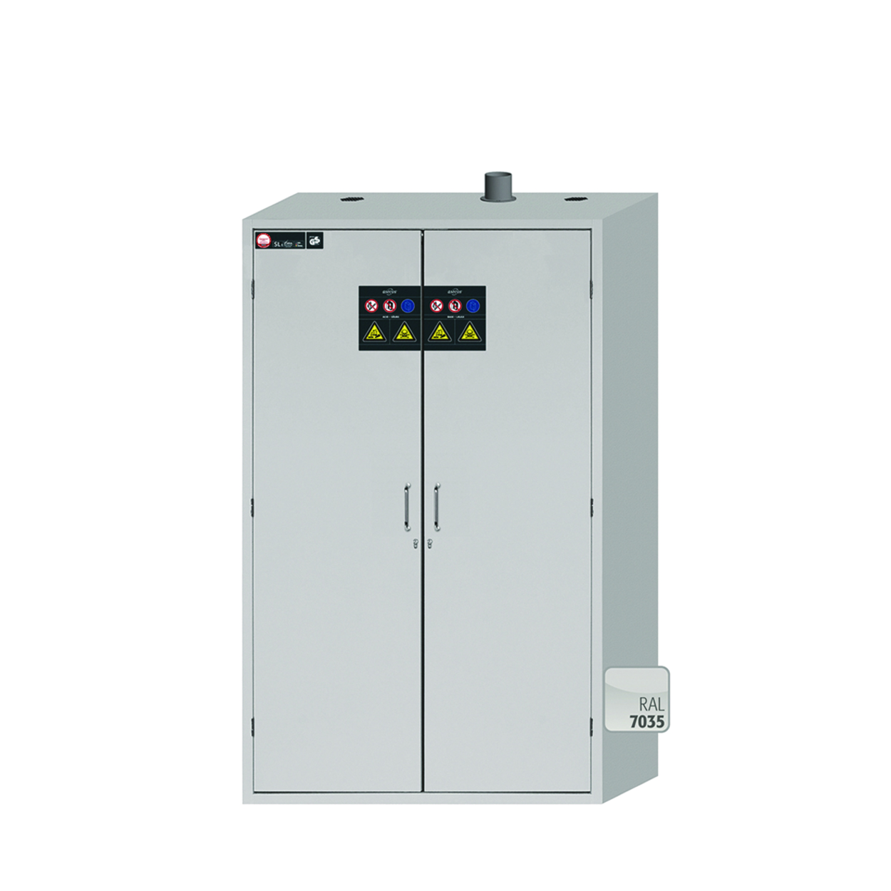 Search Cabinets for Acids and Alkalis SL-CLASSIC with Wing Doors, 8 pull-out shelves asecos GmbH (901098) 