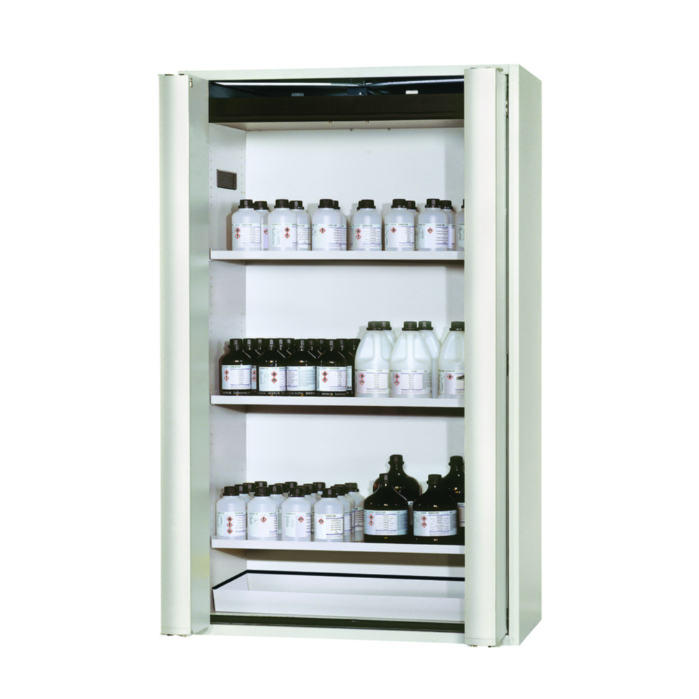 Search Safety Storage Cabinets S-PHOENIX Vol. 2-90 with Folding Doors, 3 shelves, powder-coated sheet ste asecos GmbH (901554) 