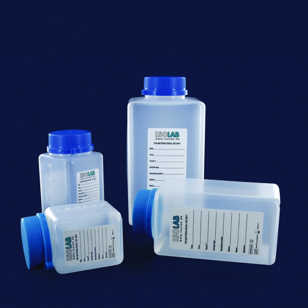 Search Water sample bottles, PP, without sodium thiosulfate, bulk packed, transparent ISOLAB Laborgeräte GmbH (895173) 
