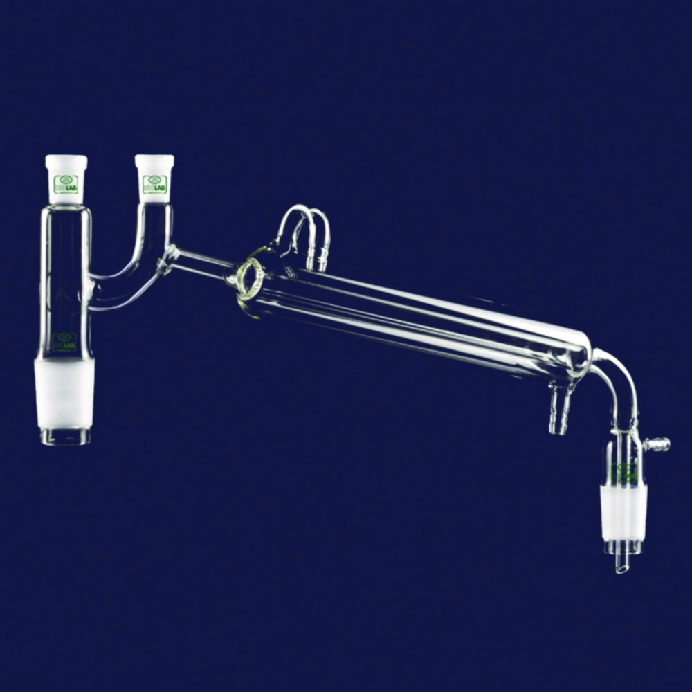 Search Distilling links with Liebig condenser and Claisen head ISOLAB Laborgeräte GmbH (10037) 