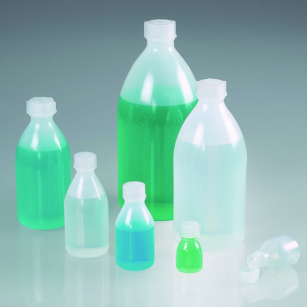 Search Narrow neck bottles bio, with screw cap, green LDPE Bürkle GmbH (10636) 