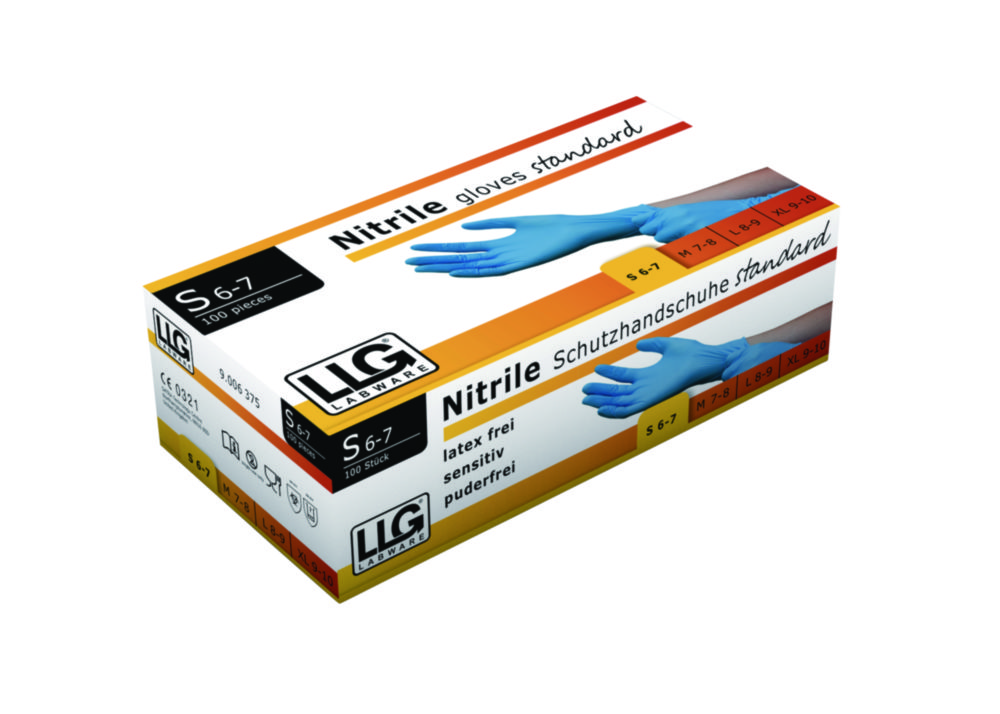 Search LLG-Disposable Gloves, , Nitrile, Powder-Free LLG Labware (1293) 