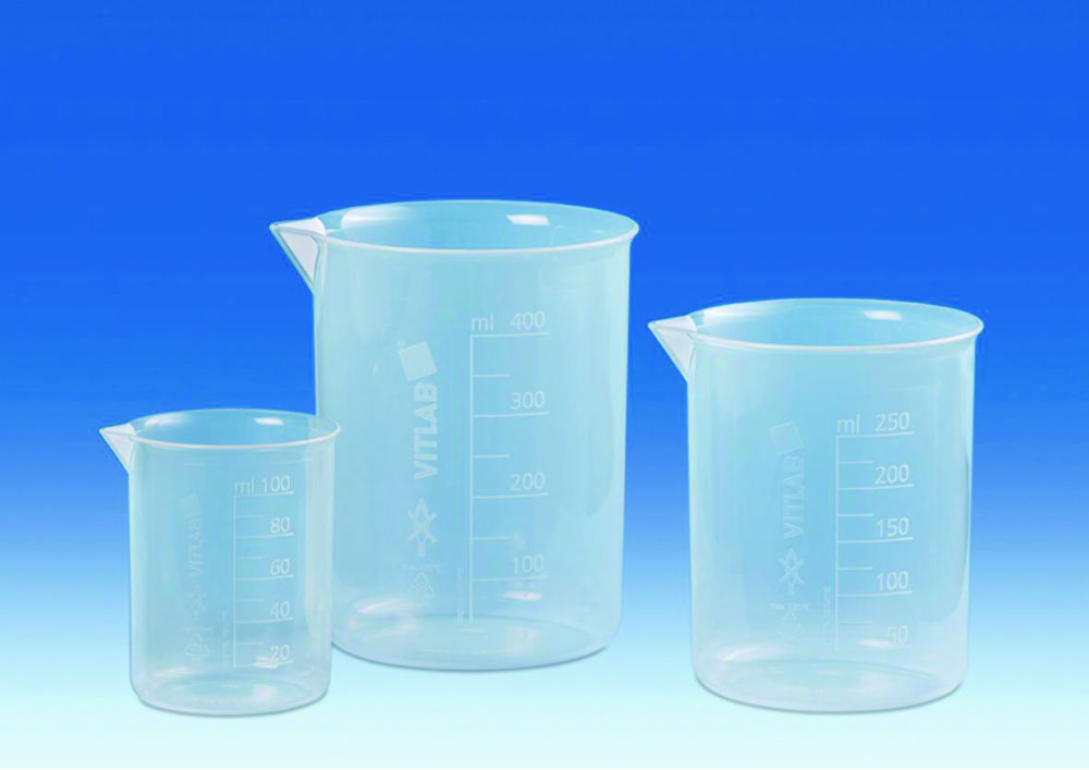 Search Griffin beakers, PP, with embossed graduations VITLAB GmbH (148335) 