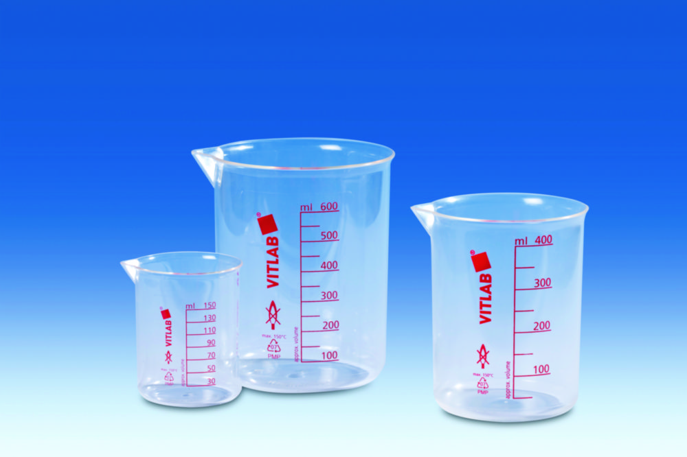 Search Griffin beakers PMP, with printed red scale VITLAB GmbH (1936) 