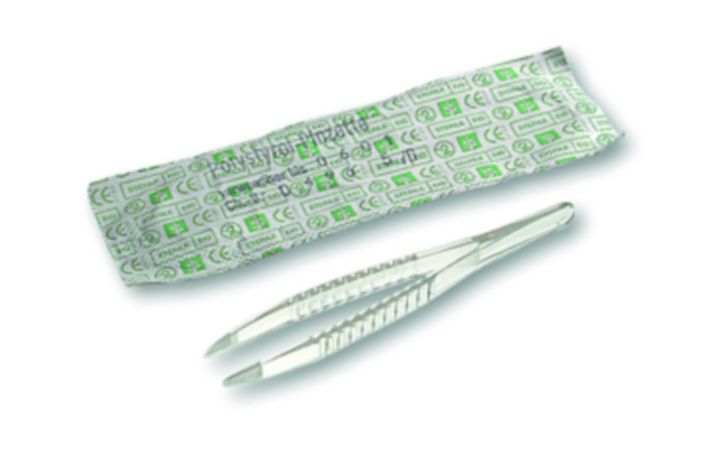 Search Disposable anatomical tweezers, ABS, sterile Heinz Herenz (2284) 