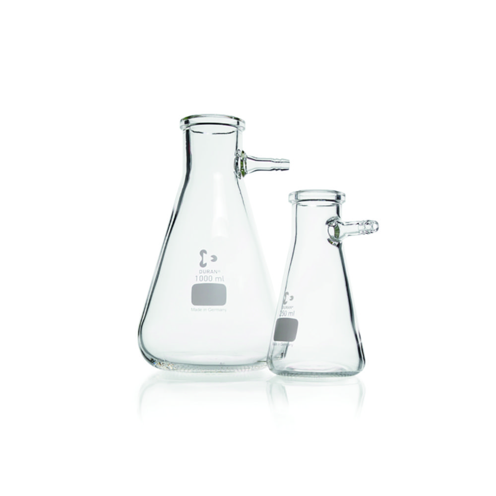 Search DURAN Filtering Flask with Glass Hose Connection, Erlenmeyer shape DWK Life Sciences GmbH (Duran) (2499) 
