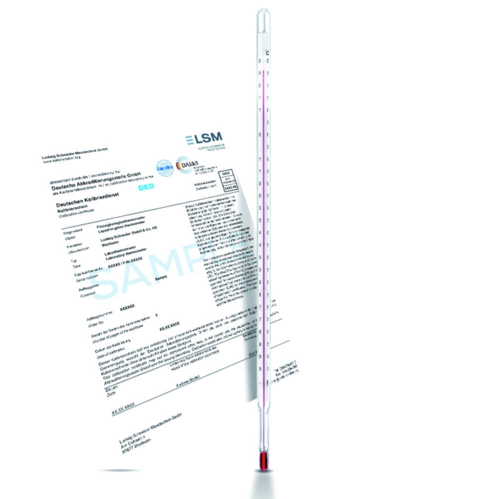 Search Precision thermometer, calibrated, enclosed form Ludwig Schneider GmbH & Co.KG (2943) 