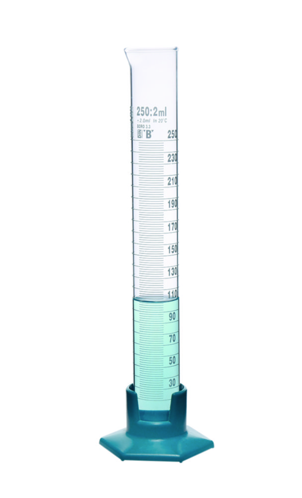 Search Measuring cylinders, Borosilicate glass 3.3, tall form, class B, white graduation ISOLAB Laborgeräte GmbH (3516) 