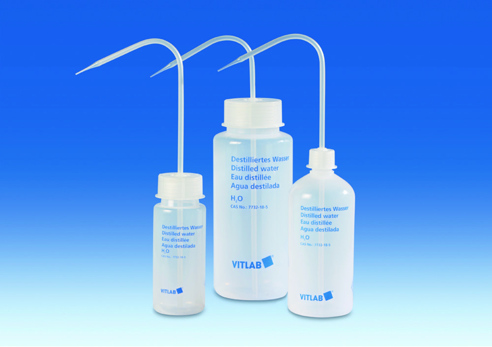 Search Washbottles with imprint, LDPE VITLAB GmbH (3677) 