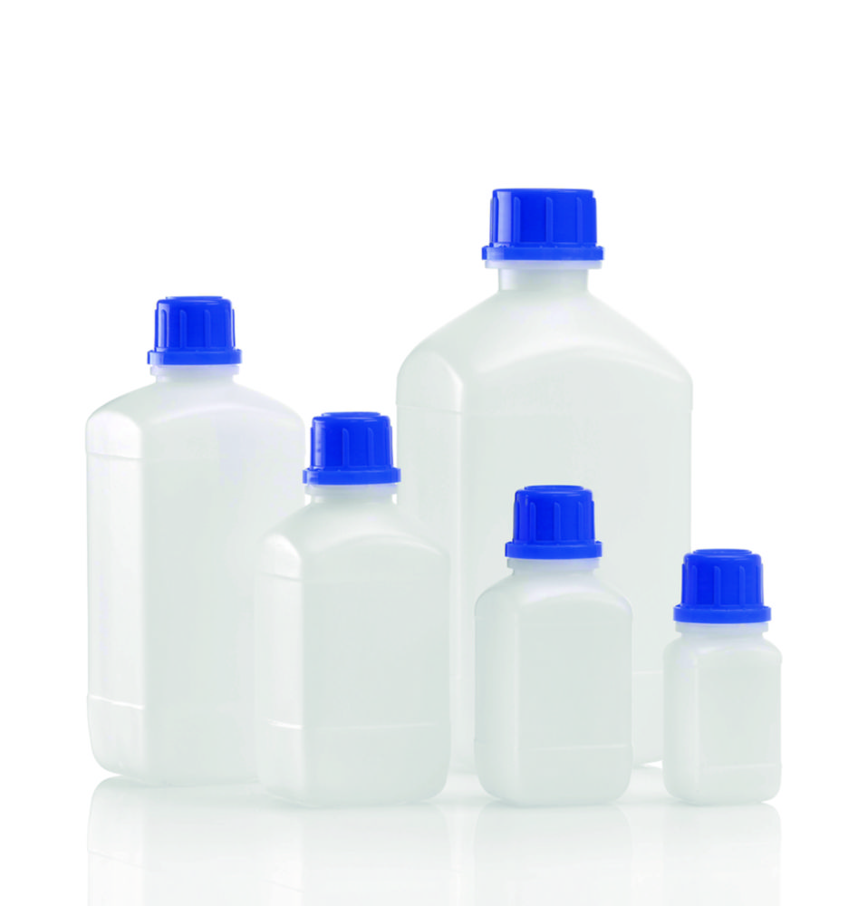 Search Square reagent bottles without closure, HDPE Kautex Textron GmbH & Co.KG (3718) 
