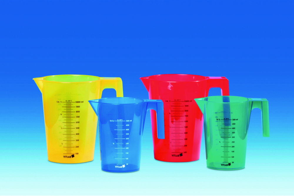Search Graduated jugs, PP, coloured VITLAB GmbH (4005) 