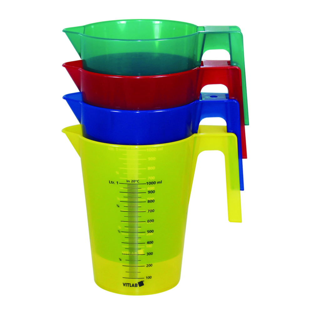 Search VITLAB GmbH (681551)-Graduated jug set, PP, assorted colours
