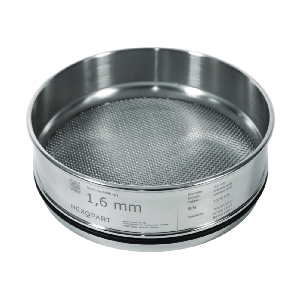 Search NEXOPART Test sieves, 200 x 32 mm NEXOPART GmbH & Co. KG (405605) 