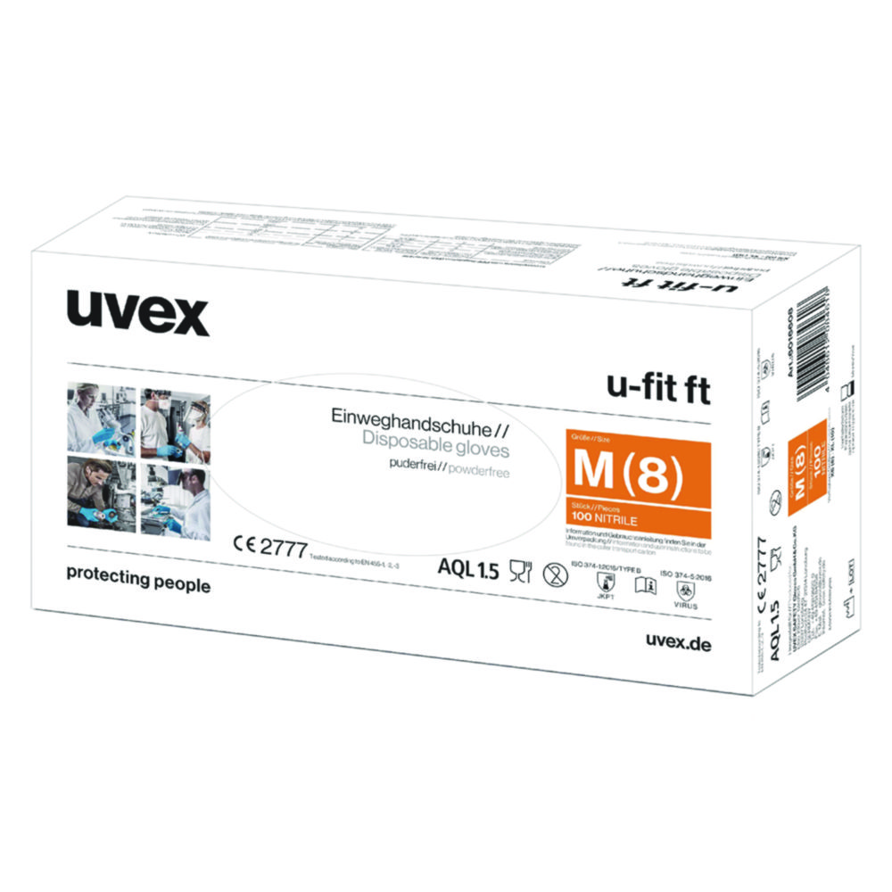 Search Disposable Gloves u-fit ft, Nitrile Uvex Arbeitsschutz GmbH (412326) 