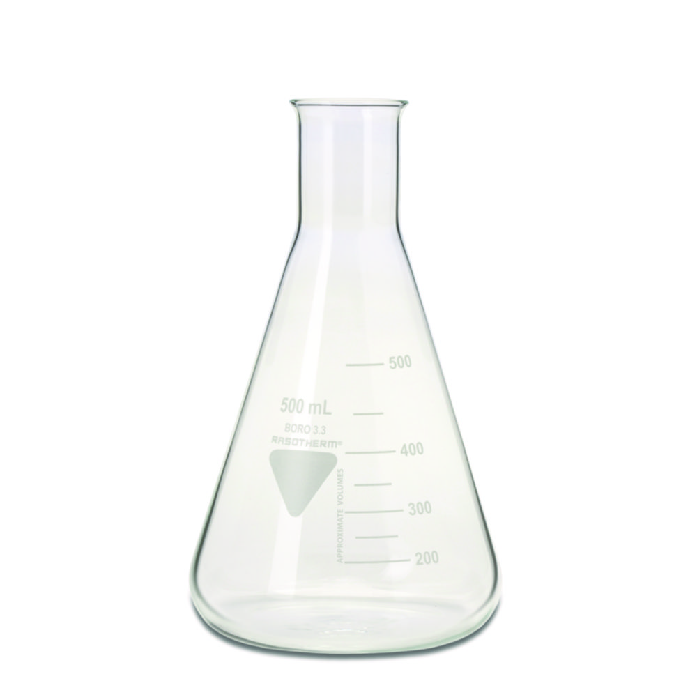 Search Erlenmeyer flasks, Borosilicate glass 3.3, narrow neck Scherf Präzision Europa GmbH (4199) 
