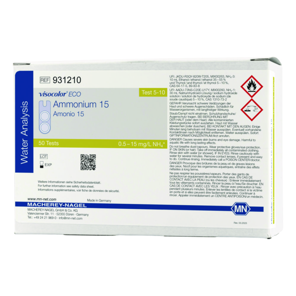 Search Test kits, for water analysis, refill pack Macherey-Nagel GmbH & Co. KG (4300) 