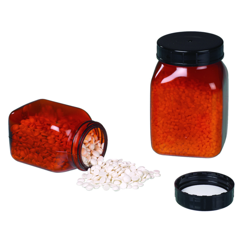 Search Square wide-mouth containers, PVC, amber Bürkle GmbH (487071) 