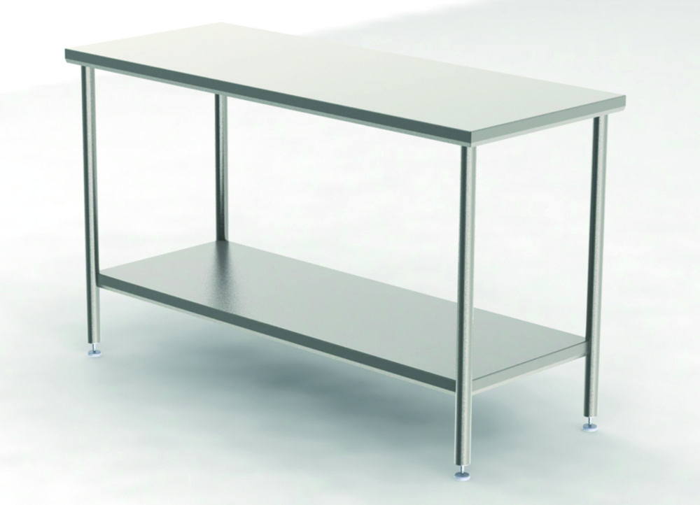 Search Cleanroom tables with a smooth worktop with shelf KEK GmbH (949219) 