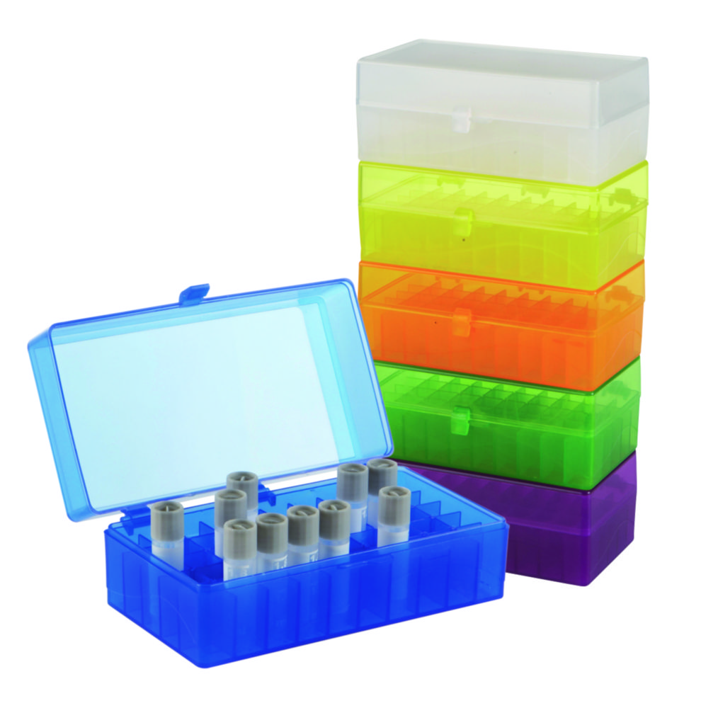 Search Microtube Storage Boxes, PP, 50-/100-Well Heathrow Scientific LLC (604) 