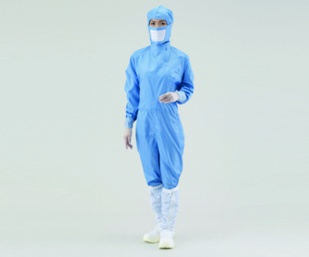 Search As One Corporation (6549)-Overall for cleanroom ASPURE, polyester, with pen pocket