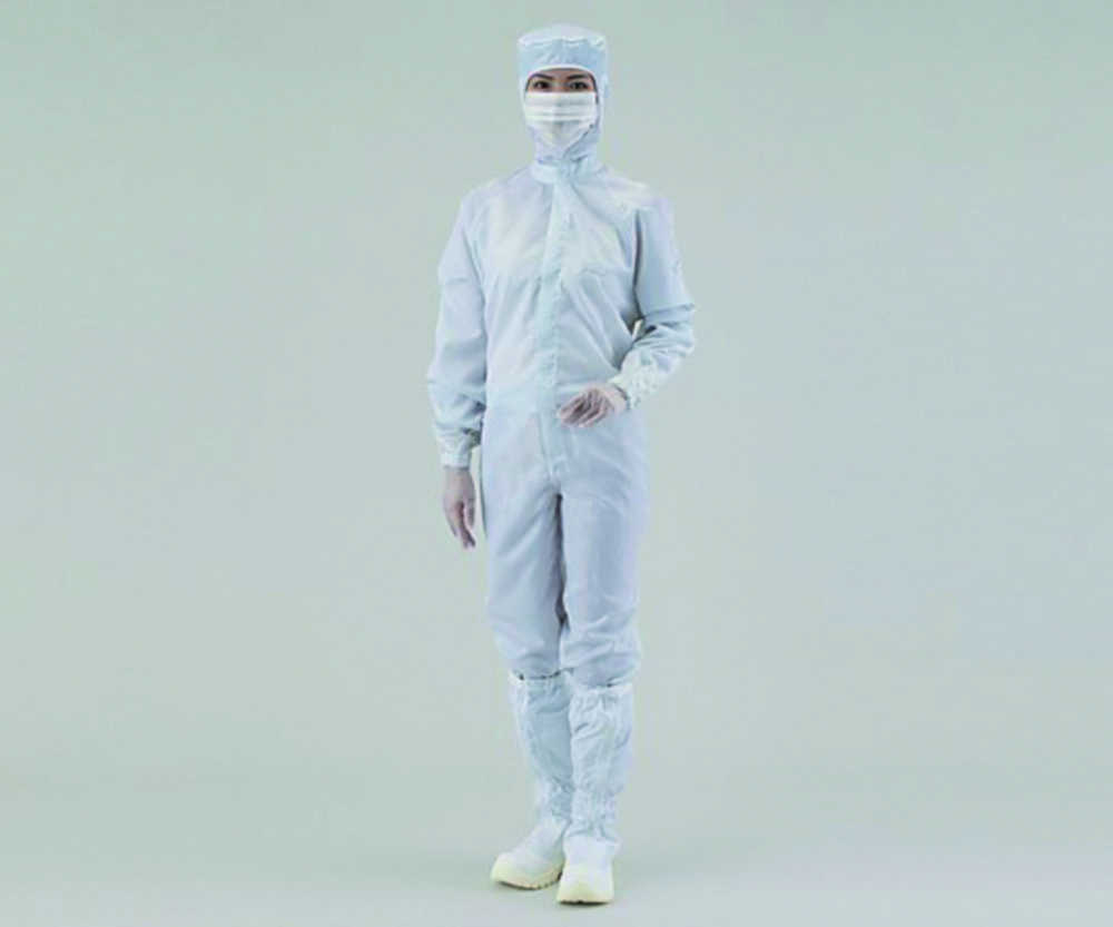 Search Overall for cleanroom ASPURE, polyester, with integrated hood As One Corporation (6559) 