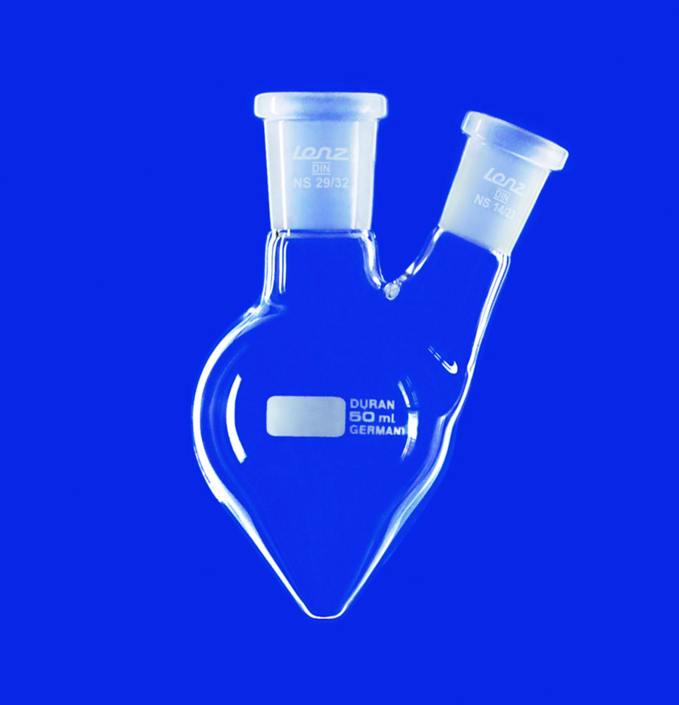 Search Pear-shaped flasks with two-necks, DURAN Lenz-Laborglas GmbH & Co. KG (6955) 
