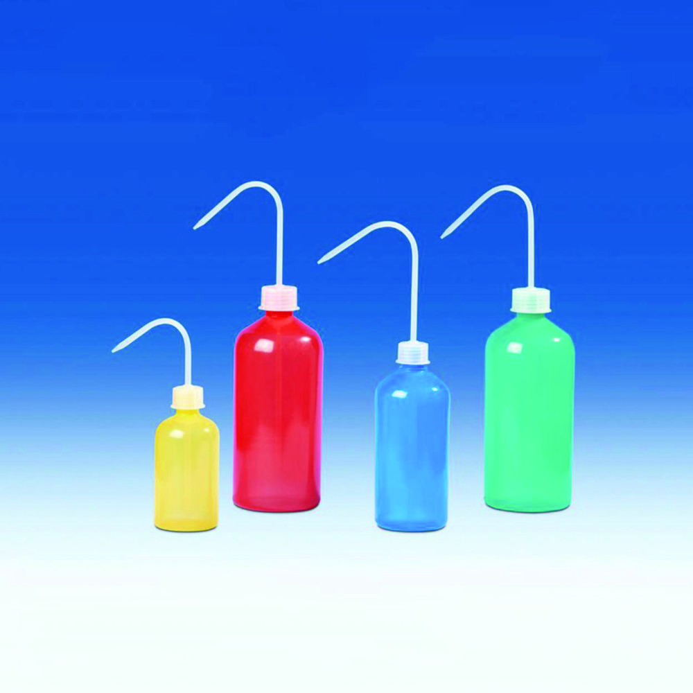 Search Coloured wash-bottles, narrow-neck, LDPE, set VITLAB GmbH (747989) 