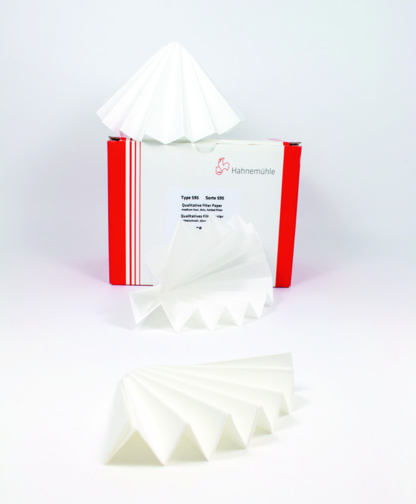 Search Filter paper 602h / 602eh, qualitative, folded filters Hahnemühle FineArt GmbH (7704) 