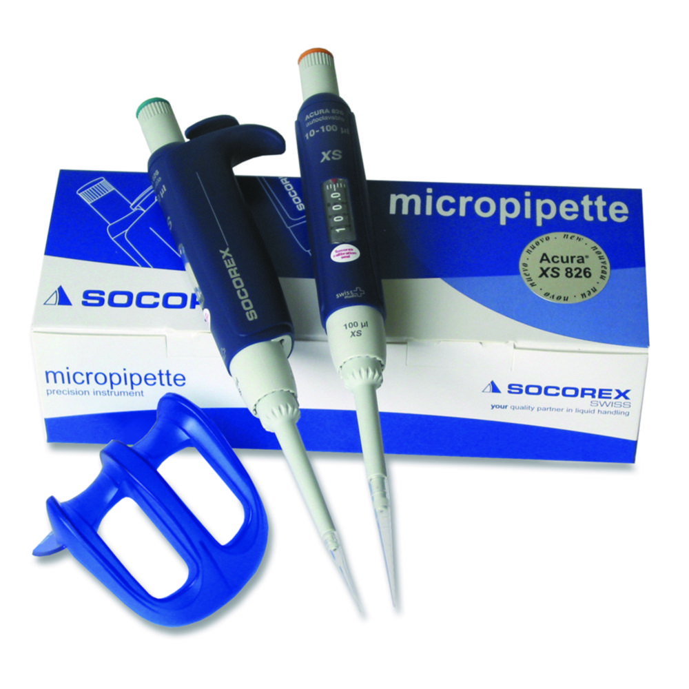 Search Microliter pipettes TwiXS Pack Acura manual XS 826, variable SOCOREX ISBA SA (7783) 