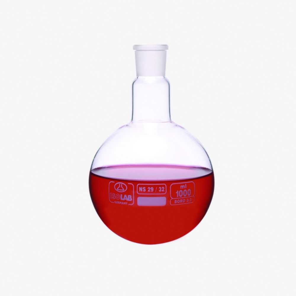 Search Round bottom flasks, borosilicate glass 3.3 ISOLAB Laborgeräte GmbH (7788) 