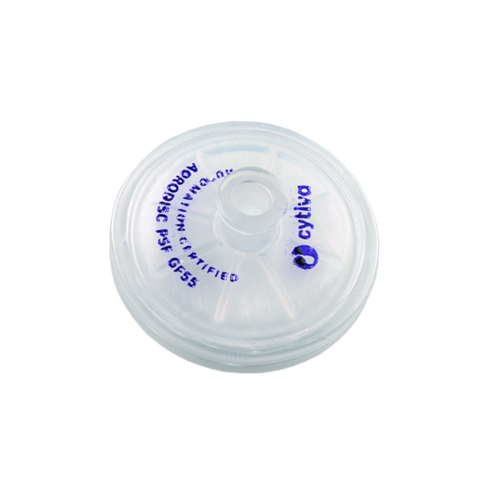 Search Syringe filters Acrodisc PSF, glass fiber (GF), AutoPack Cytiva Europe GmbH (842623) 