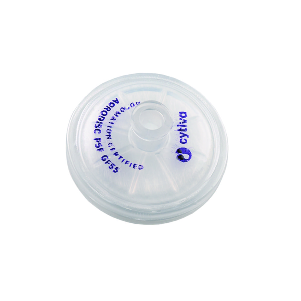 Search Syringe filters Acrodisc PSF, glass fiber (GF), AutoPack Cytiva Europe GmbH (842623) 