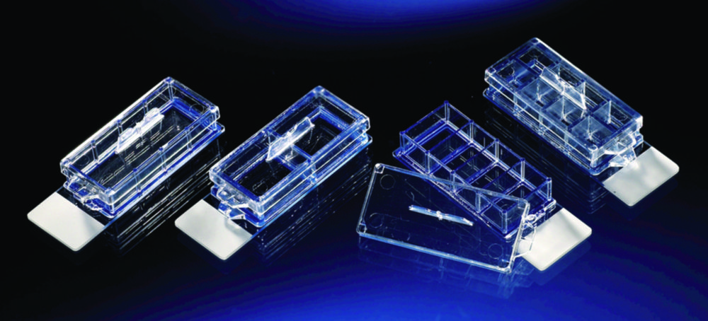 Search Thermo Elect.LED GmbH (Nunc) (8478)-Microscope slide Lab-Tek Chamber Slide System, PS