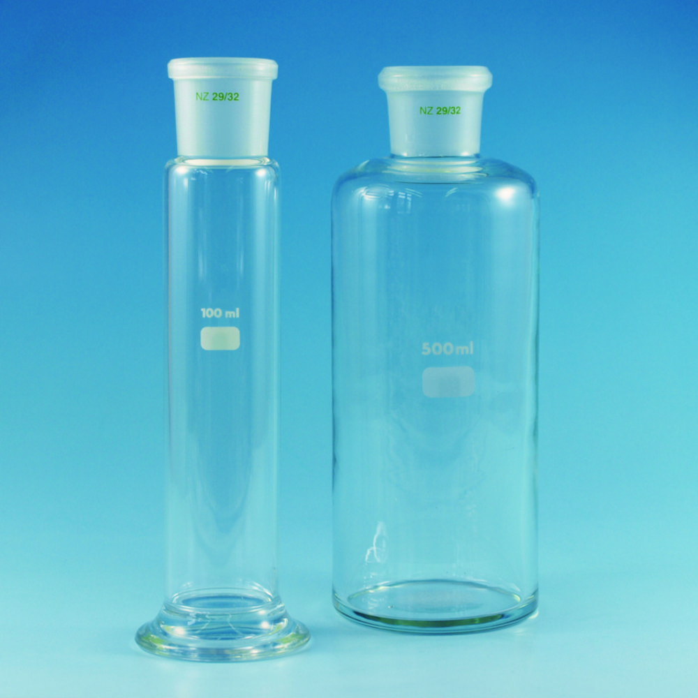 Search Gas wash bottle reservoirs, borosilicate glass 3.3 Bohemia Cristal (8806) 