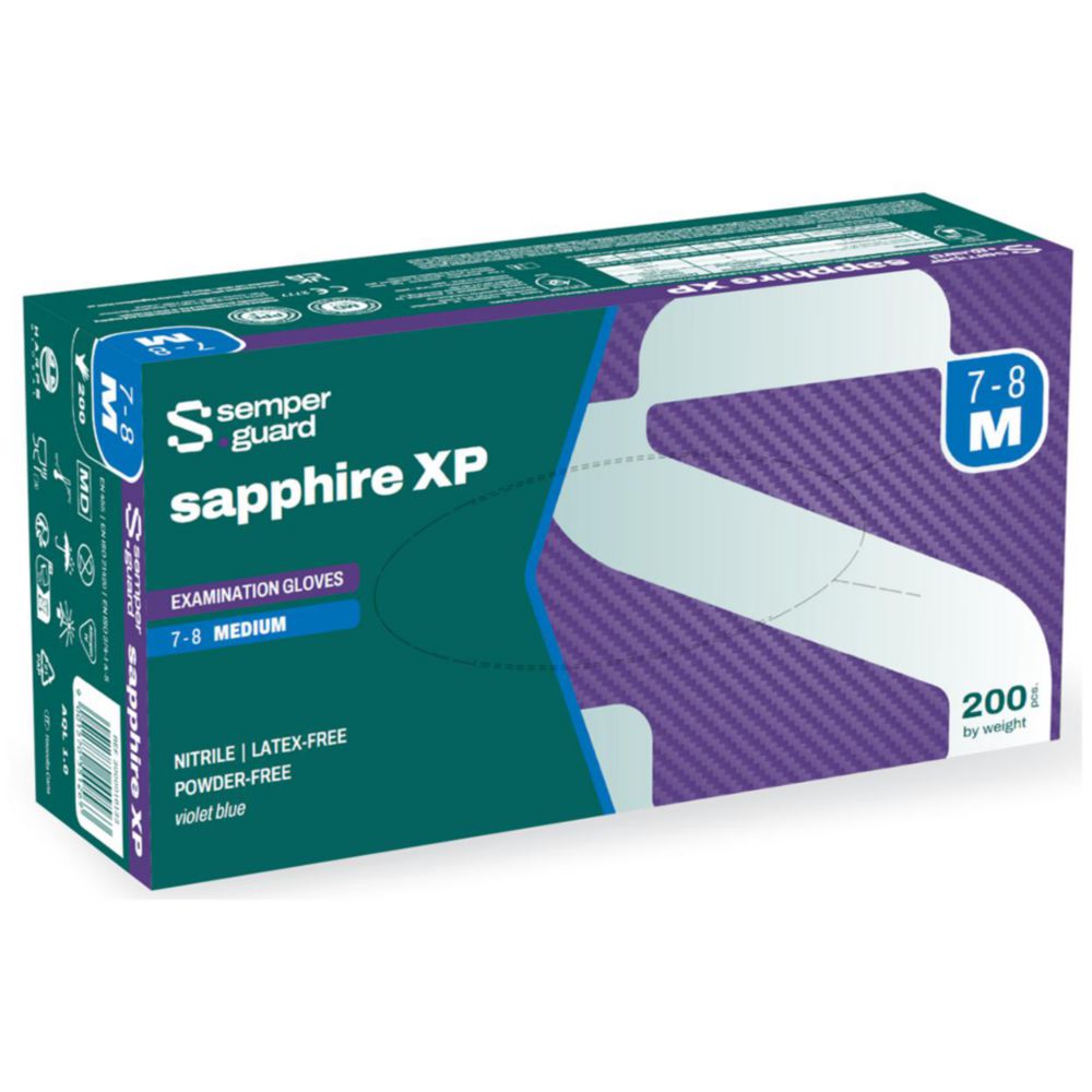 Search Disposable Gloves, Semperguard sapphire XP Semperit Technische (892926) 