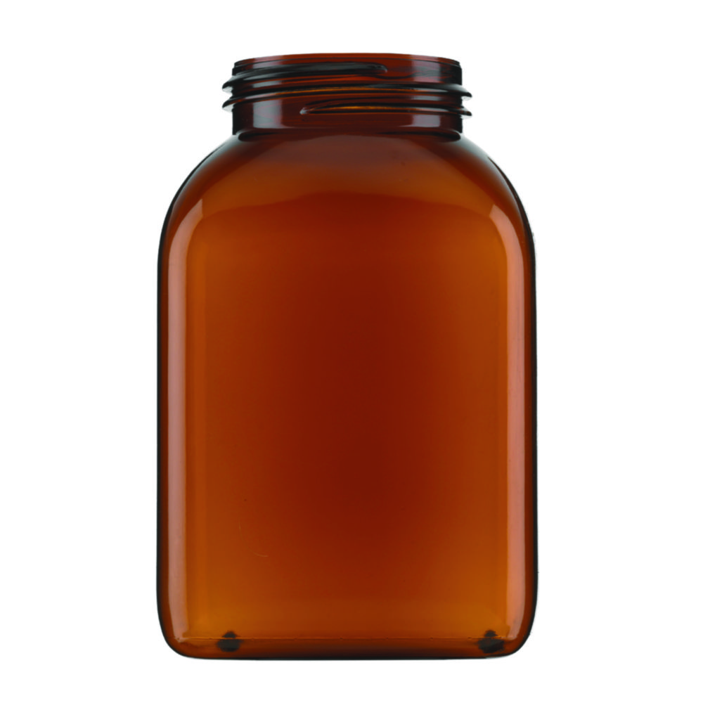 Search Square, wide-mouth containers, without closure, series 310, PVC, brown Kautex Textron GmbH & Co.KG (899081) 