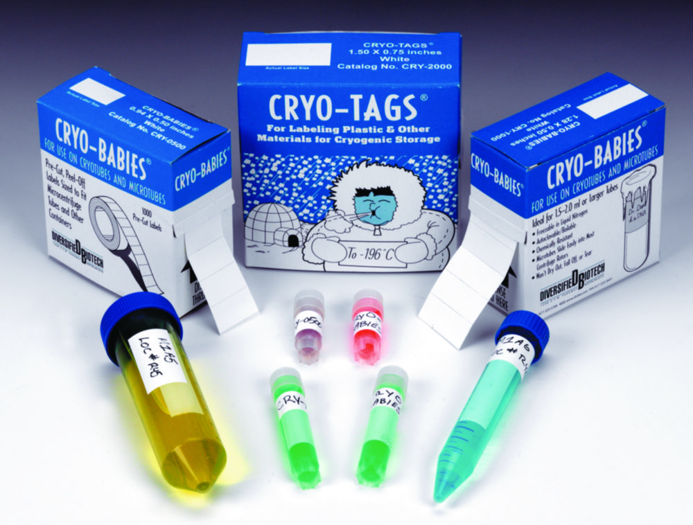 Search Deep freeze labels Cryo-Babies/Cryo-Tags Heathrow Scientific DBT (9284) 