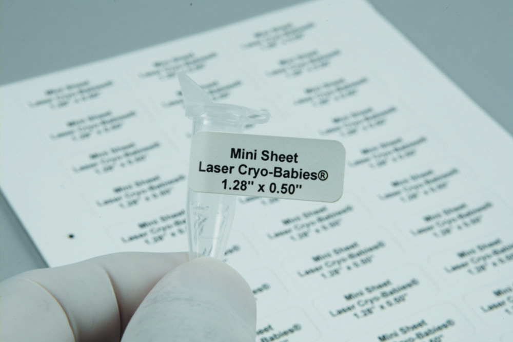 Search Laser deep freeze labels Cryo-Babies and Cryo-Tags® Heathrow Scientific DBT (9285) 