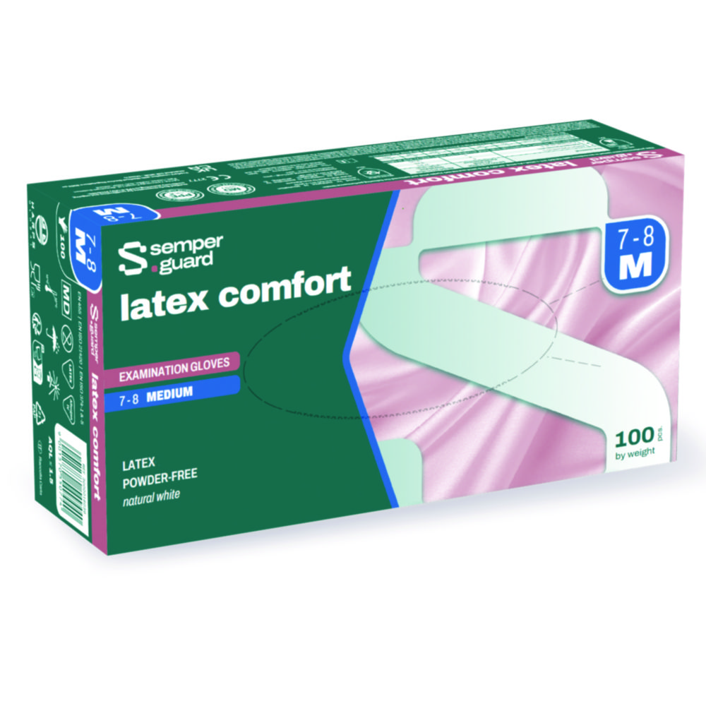 Search Disposable Gloves Semperguard latex comfort Semperit Technische (940379) 