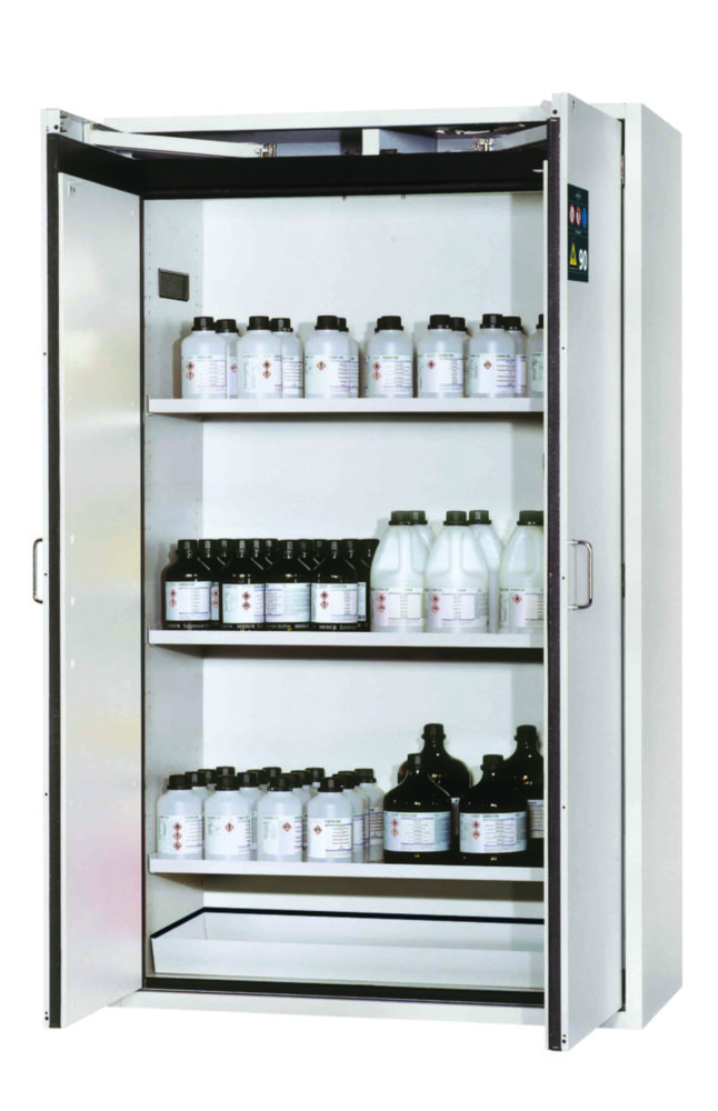 Search Safety Storage Cabinets S-CLASSIC-90 WD, 3 shelves, bottom collecting sump asecos GmbH (954423) 