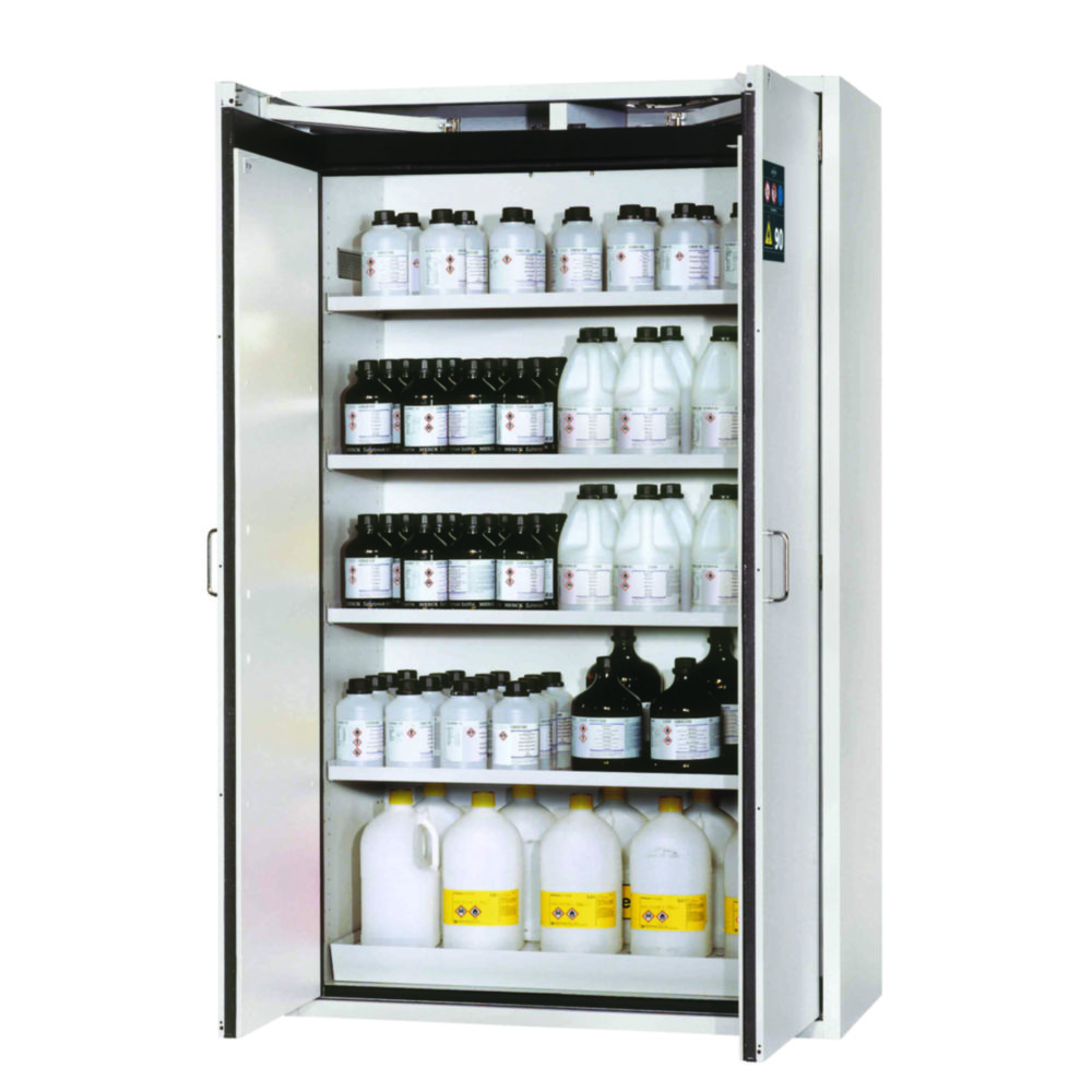 Search Safety Storage Cabinets S-CLASSIC-90 WD, 4 shelves, perforated insert, bottom collecting sump asecos GmbH (954427) 