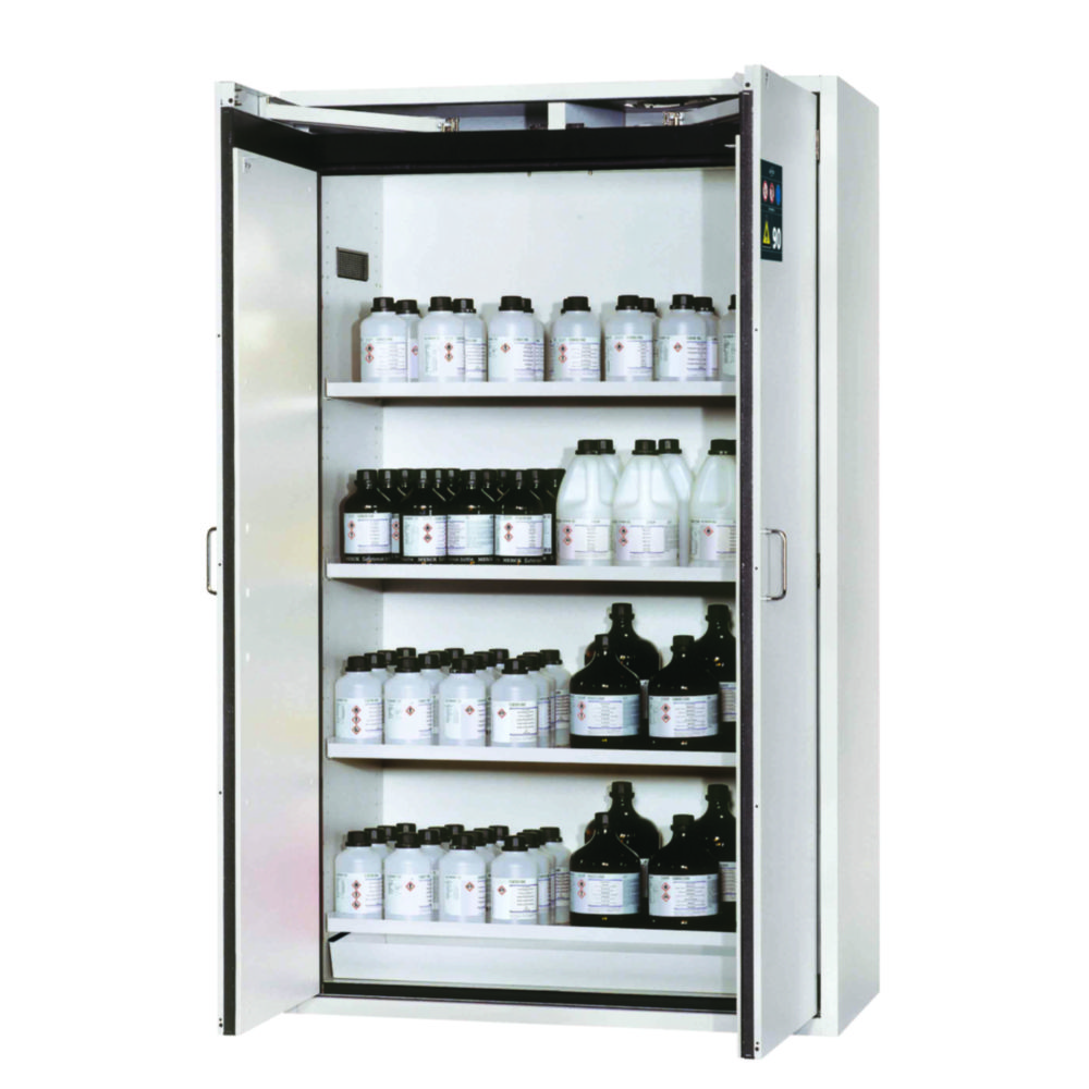 Search Safety Storage Cabinets S-CLASSIC-90 WD, 4 shelves, bottom collecting sump asecos GmbH (954431) 