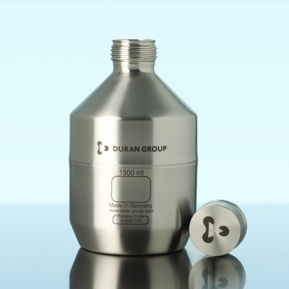 Search Stainless steel bottle, GL 45, without UN approval, without cap DWK Life Sciences GmbH (Duran) (9688) 