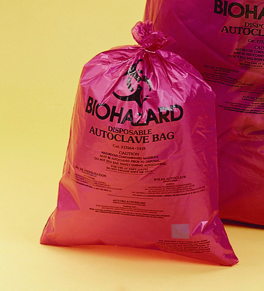 Search Disposal bags, Biohazard, super strength, PP, 50 µm Bel-Art Products (9714) 