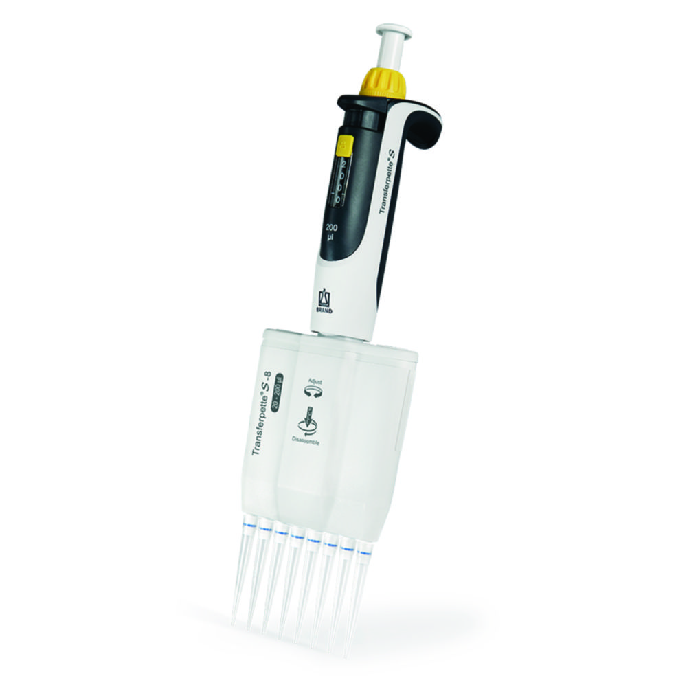 Search Multichannel microliter pipettes Transferpette S-8/S-12, variable BRAND GMBH + CO.KG (9760) 