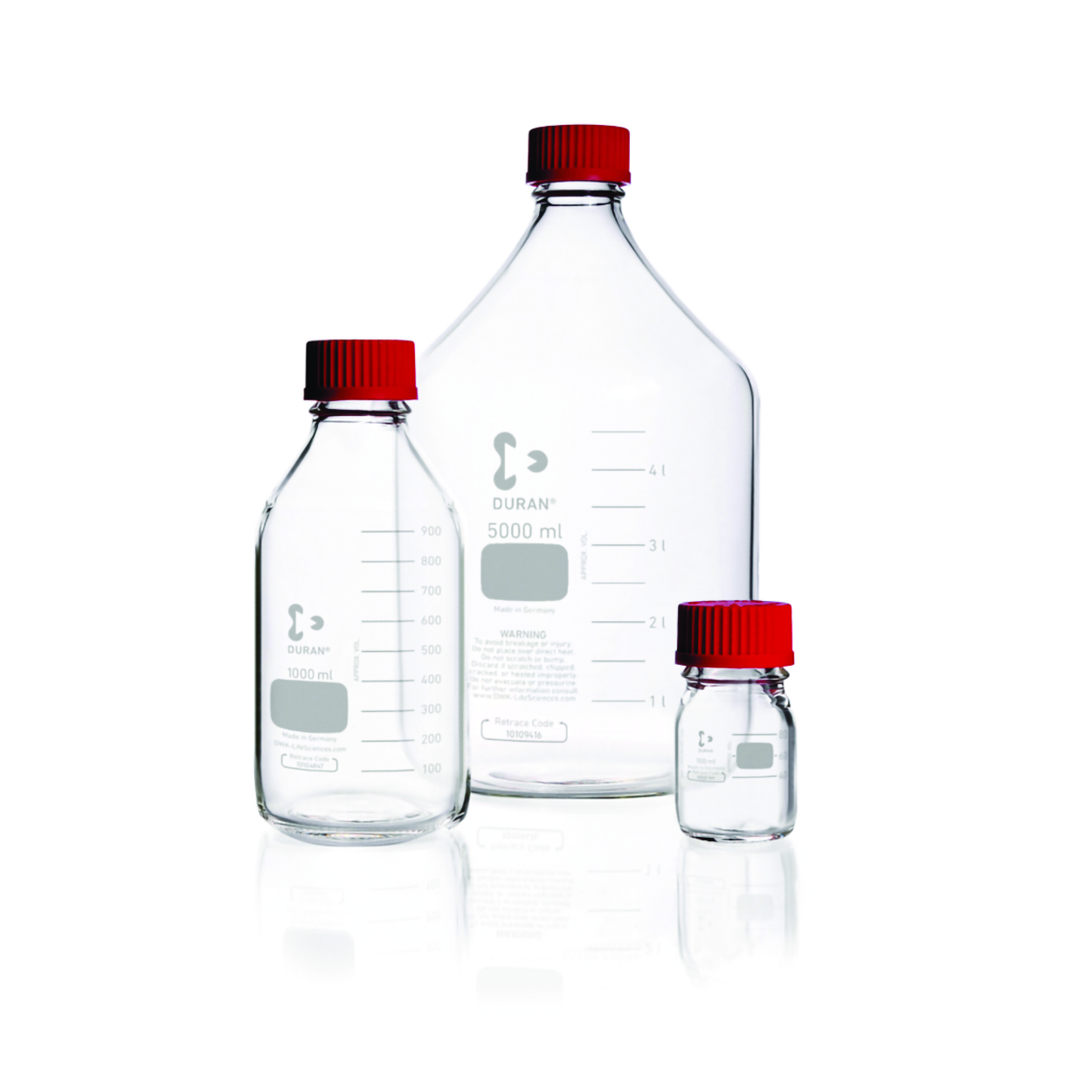 Search Laboratory bottles, Duran, with srew cap and pouring ring DWK Life Sciences GmbH (Duran) (979689) 