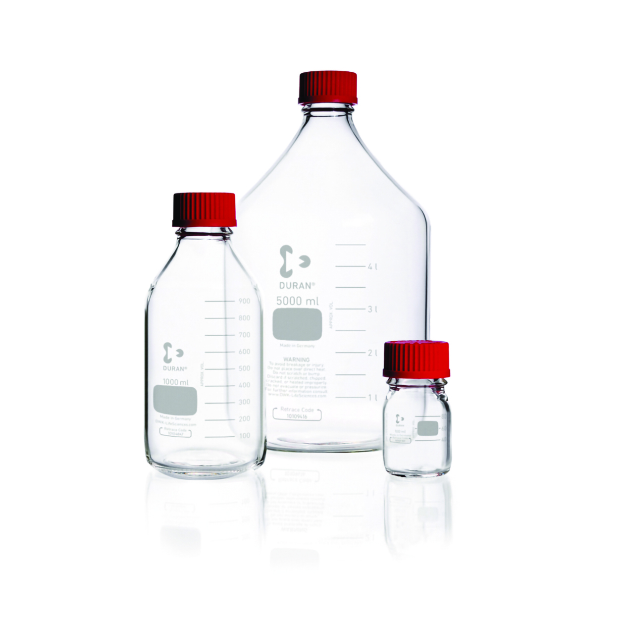 Search Laboratory bottles, Duran, with srew cap and pouring ring DWK Life Sciences GmbH (Duran) (979689) 