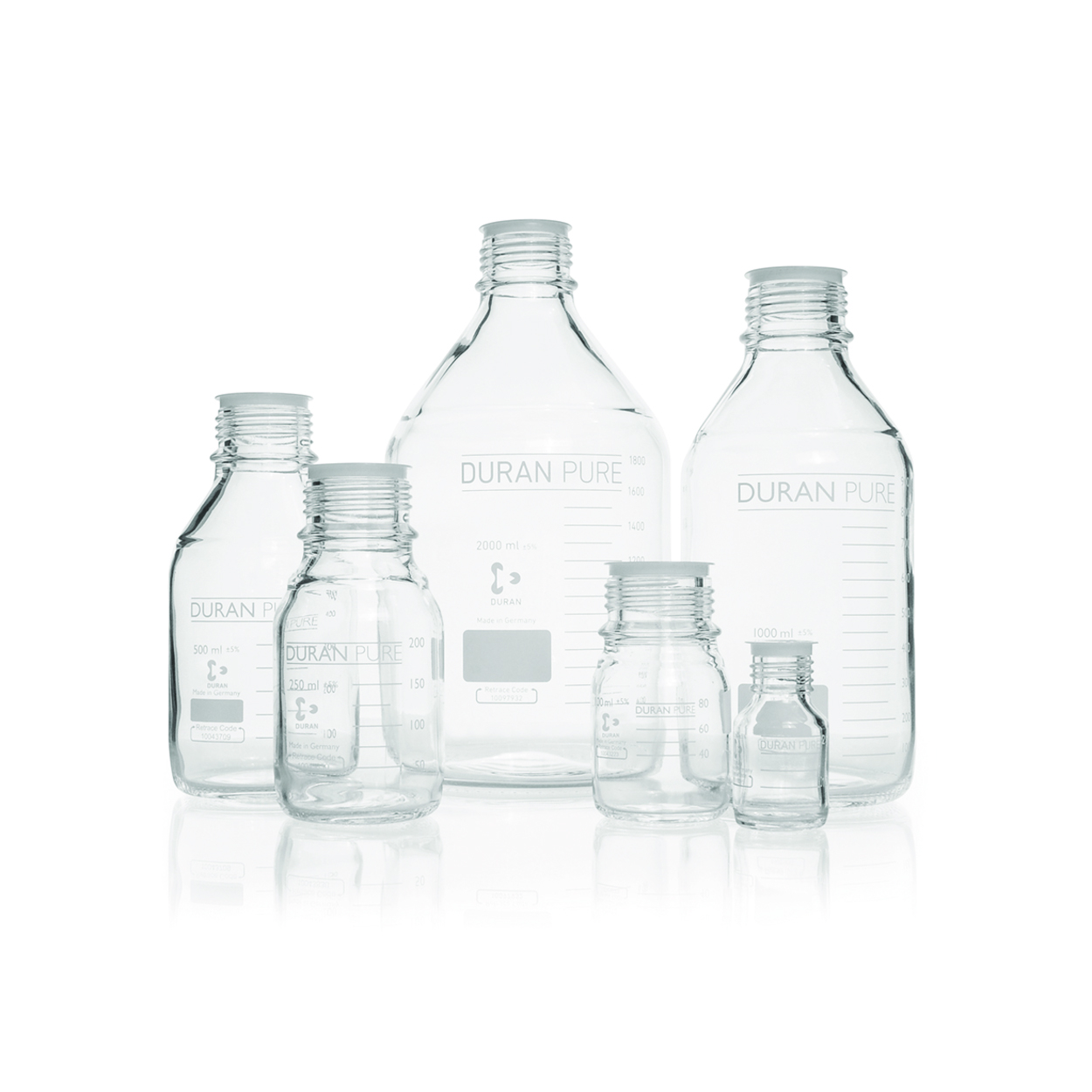 Search Laboratory bottles, Duran PURE, clear DWK Life Sciences GmbH (Duran) (984377) 