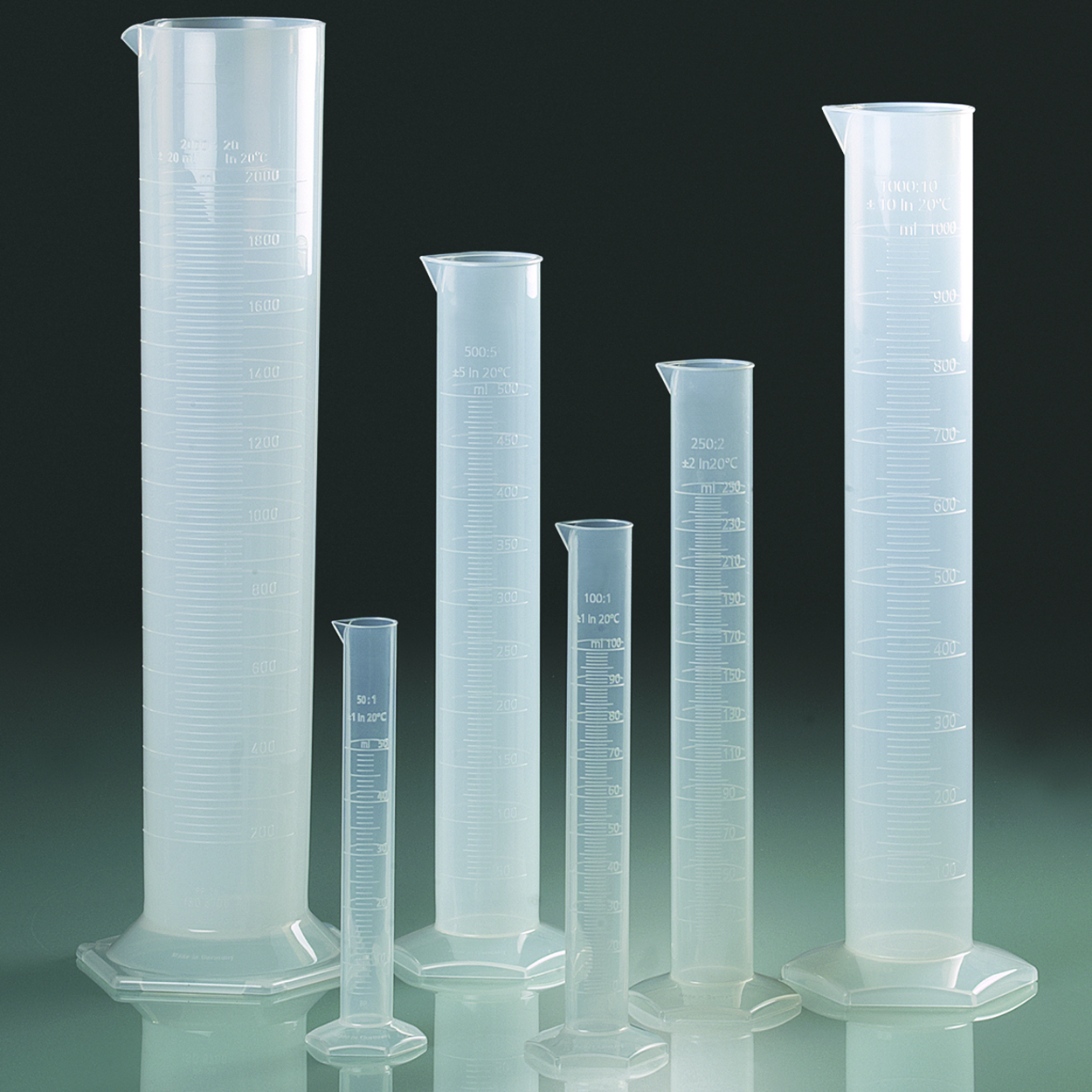 Search Measuring cylinders, PP, tall form, class B, transparent graduation Bürkle GmbH (988492) 