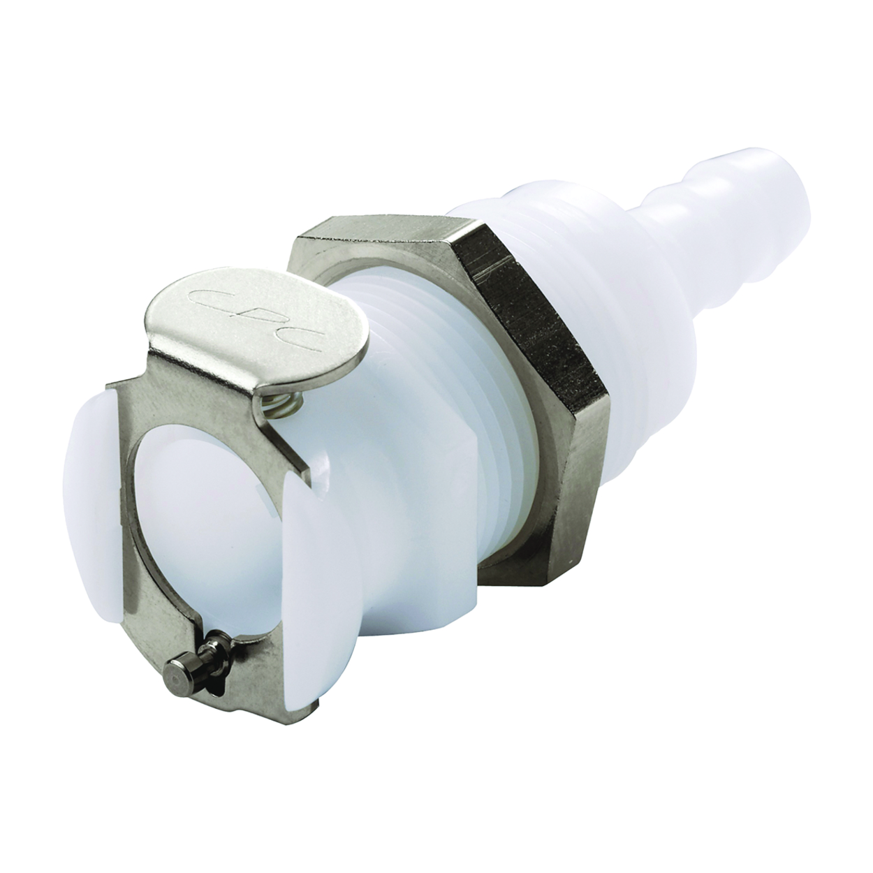 Search Rapid couplings, POM, hose couplings with hose nozzles, without valve, for plate mounting Bürkle GmbH (996866) 